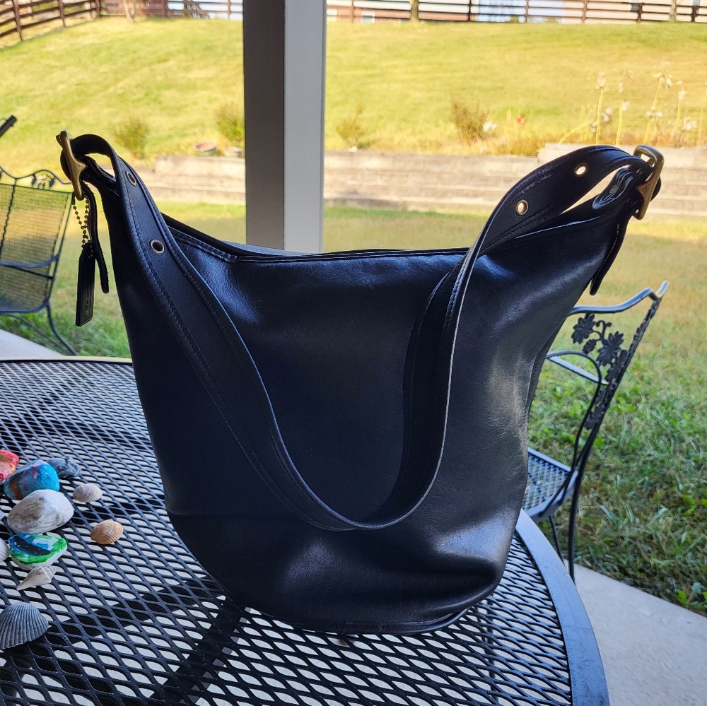 Italian Vintage Coach Duffel 9085 Black